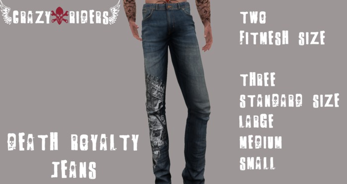 CrazY RiderS Death Royalty Jeans - Straight