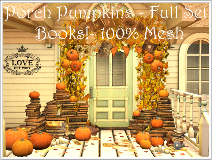 LOVE - PORCH PUMPKINS - BOOKS - FULL SET