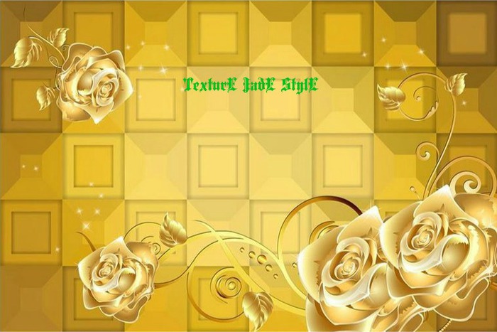 Texture Wall Flower Image Golden