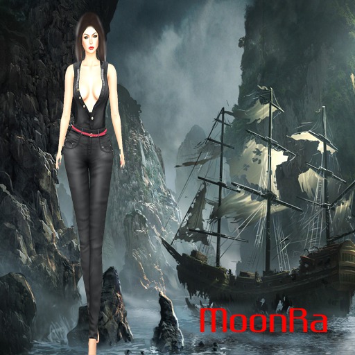 MoonRa Silvana Denim Jumpsuit Metal