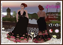 #GIFT#::D.C:: Emanuelle Gown   Roses-  Dress