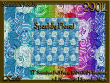 Sparkly Floral Fabric Seamless Textures