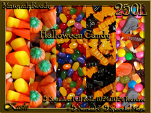 Halloween Candy Seamless Food Textures