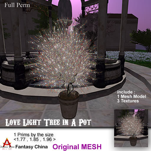 FC- Mesh Love Light Tree in A Pot full perm 