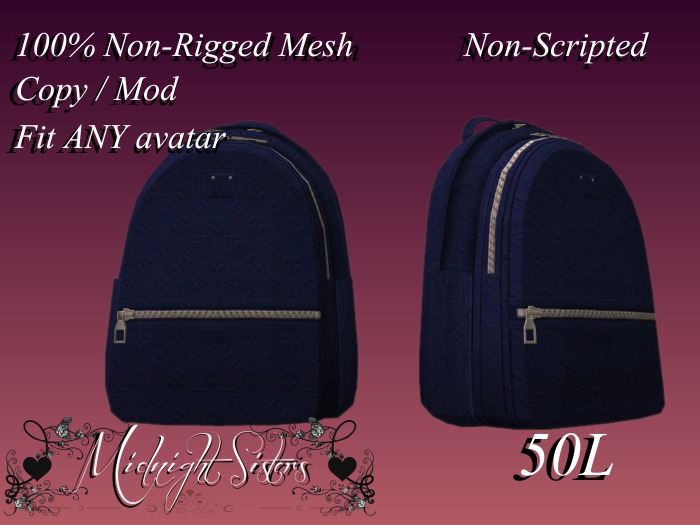 ~:Midnight Sisters:~ Rucksack V2 Dark Blue