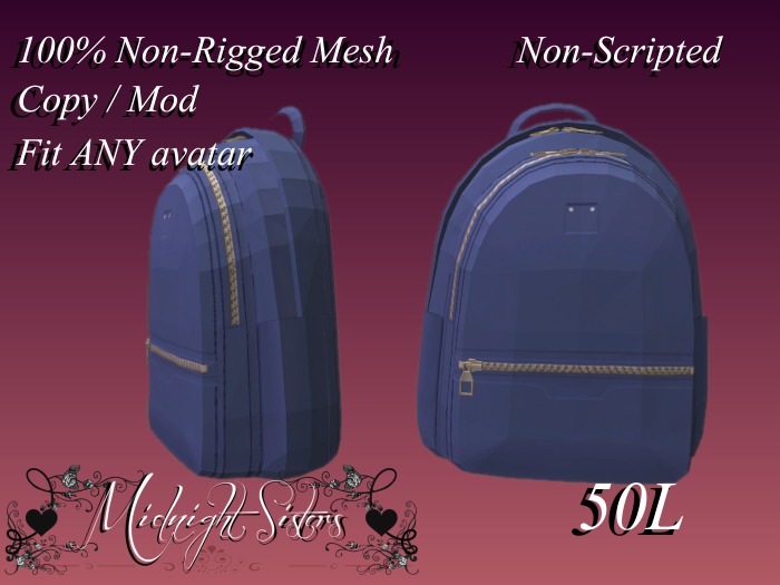 ~:Midnight Sisters:~ Rucksack V2 Light Blue
