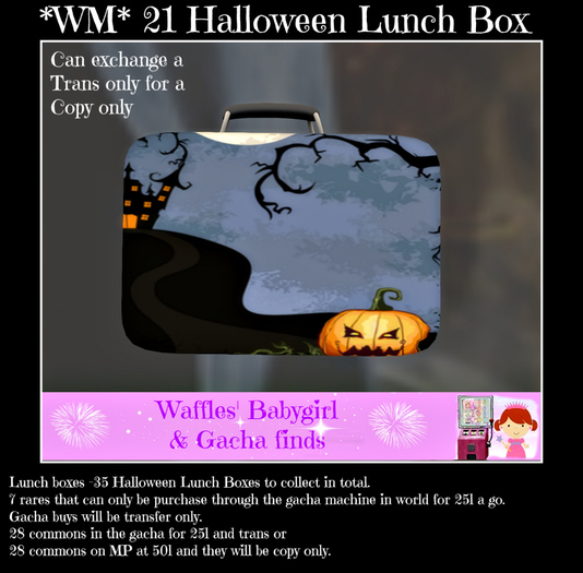 *WM* 21 Halloween Lunch box