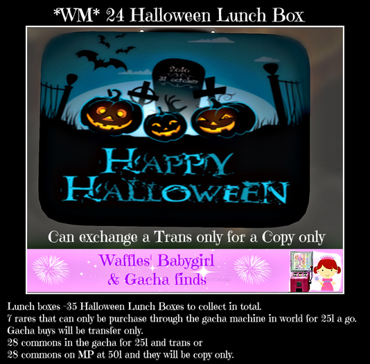 *WM* 24 Halloween Lunch box