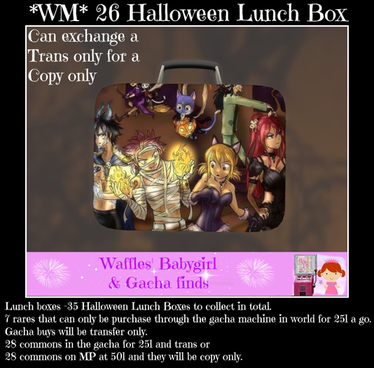 *WM* 26 Halloween Lunch box