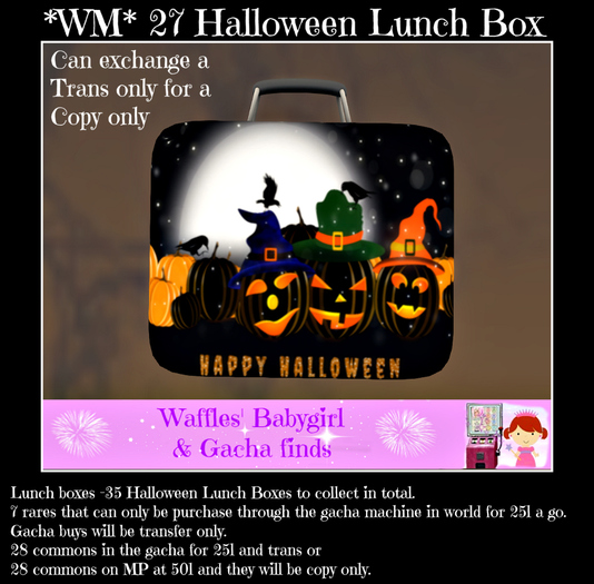 *WM* 27 Halloween Lunch box