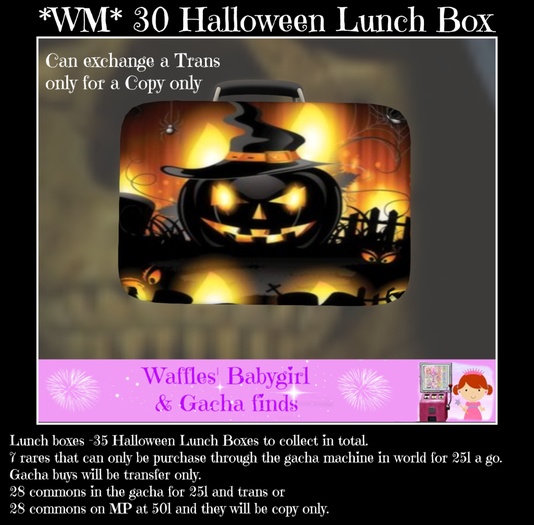 *WM* 30 Halloween Lunch box