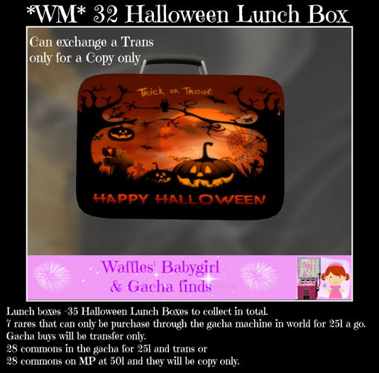 *WM* 32 Halloween Lunch box