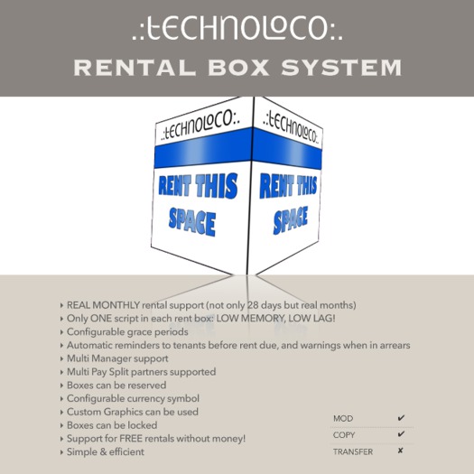 .:TECHNOLOCO:. Rental Box System 1.6.4 Boxed