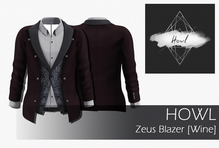 Howl - Zeus Blazer [ Wine ] Wear