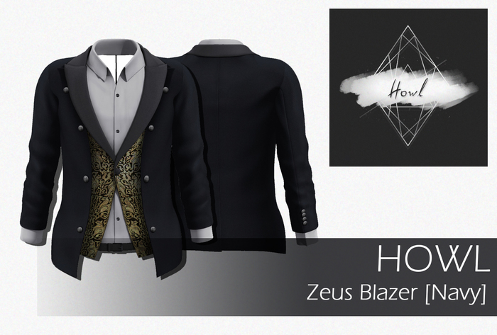 Howl - Zeus Blazer [ Navy ] Wear