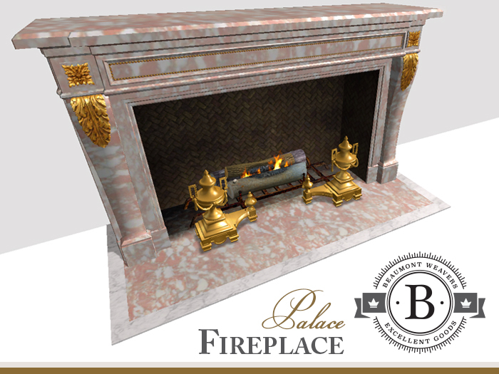 Pink Marble Fireplace