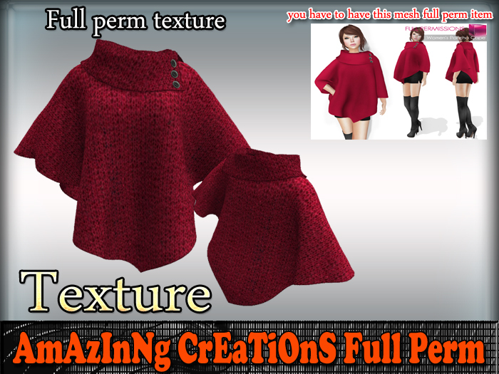 AmAzInG CrEaTiOnS Texture Poncho Cape 12