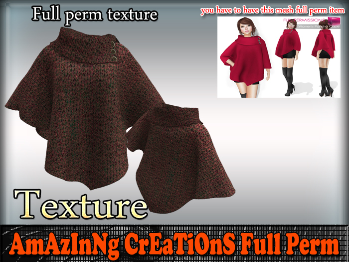 AmAzInG CrEaTiOnS Texture Poncho Cape 13
