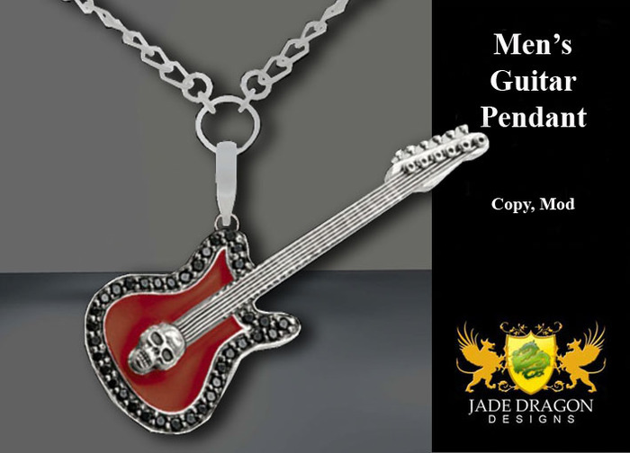 Guitar  Pendant - Men's