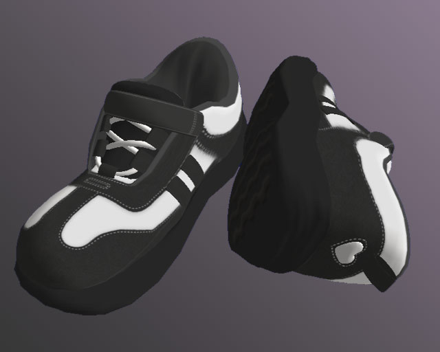 Black/White Sculpted Sneakers