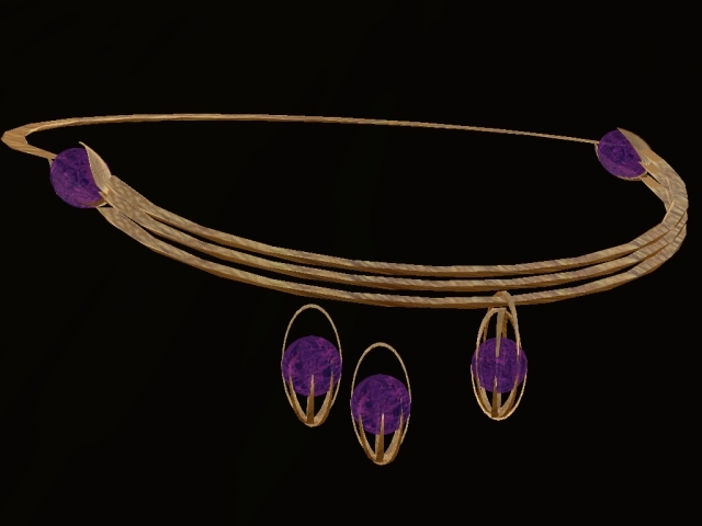 Jazzed Nouveau By Ronda Rall Purple Falak Set