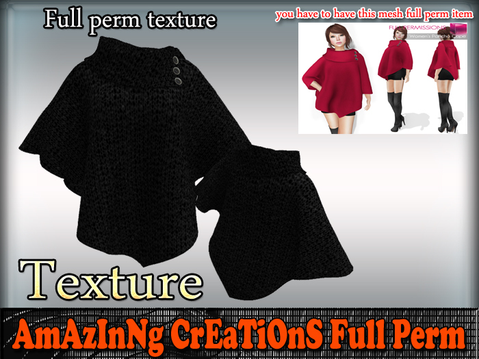 AmAzInG CrEaTiOnS Texture Poncho Cape 16