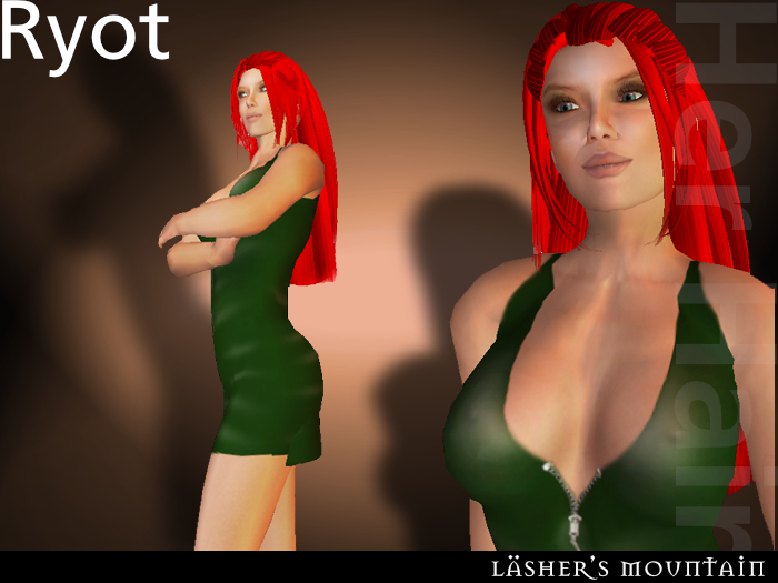 Red Ryot - Long Female Hair - Resell