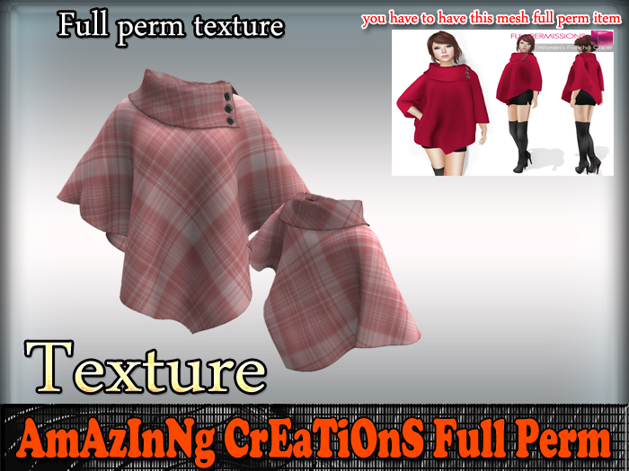 AmAzInG CrEaTiOnS Texture Poncho Cape 39