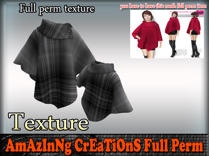 AmAzInG CrEaTiOnS Texture Poncho Cape 43