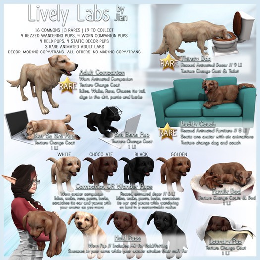 JIAN Lively Labs :: White Held Pup