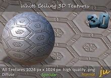 JU White Ceiling 3D Textures Full Perm