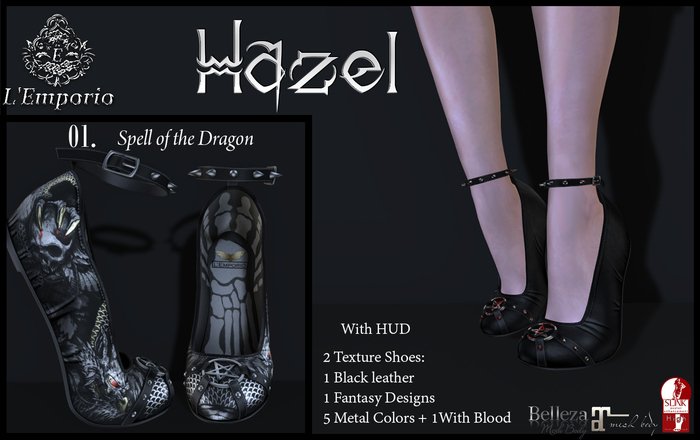 L'Emporio::*Hazel*:: 01 Shoes Slink/Maitreya/Belleza (Boxed)