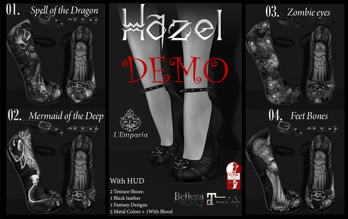 D*E*M*O  L'Emporio ::*Hazel*:: Shoes Slink/Maitreya/Bell