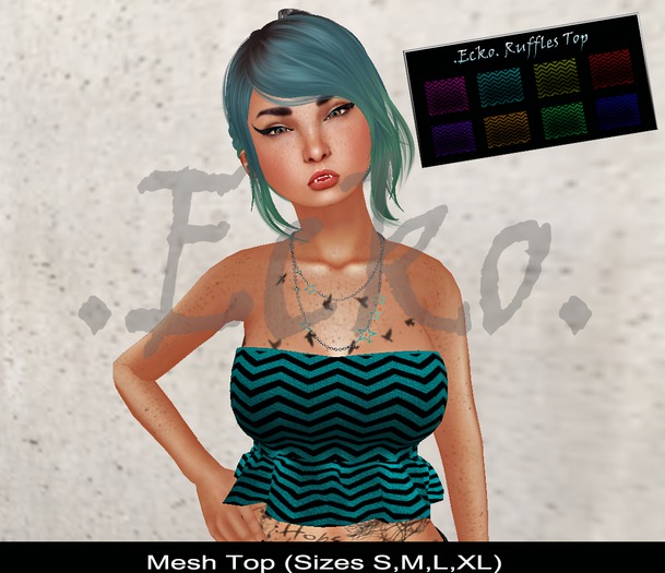.Ecko. Ruffles Top [Purple]