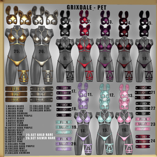 Grixdale - Pet - Mask Bunny - Violet[box]