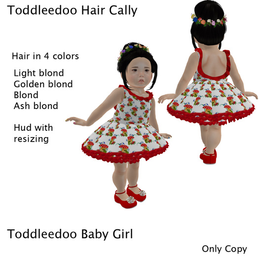 Toddleedoo Hair  Cally Blond Demo