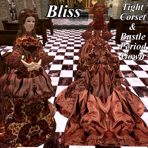 white christmas dresses Amethyst Beauty Corset & Victorian Bustle Skirt Set main image 1