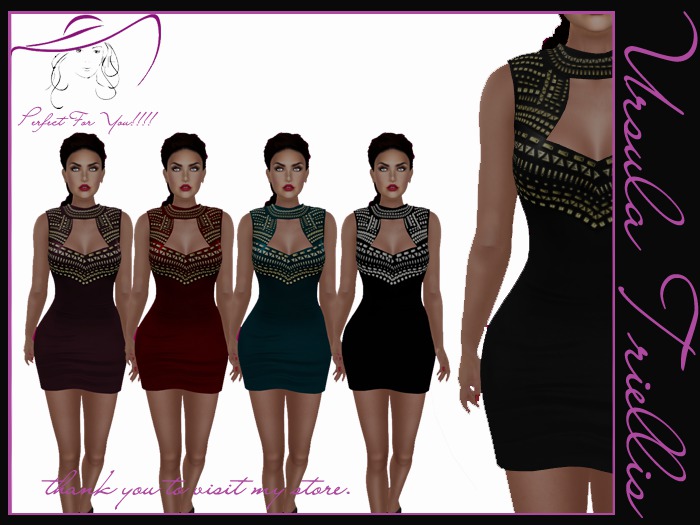 0004979 Cutout Mini Dress (M.T.)