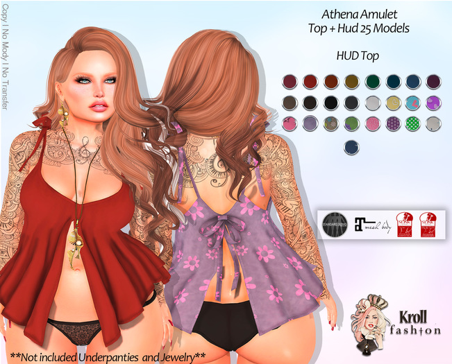 ::KF - Athena Amulet Top  + Hud 25 Models ::
