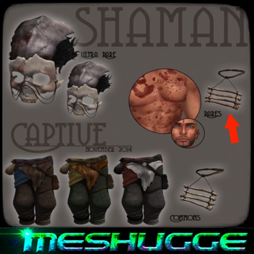 [ C ] Shaman - Chest Bones (Bloody) RARE 