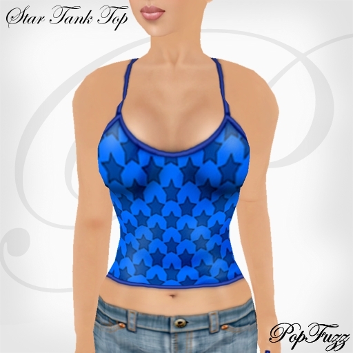 Blue Stars Tank Top by PopFuzz