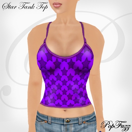 Purple Stars Tank Top by PopFuzz