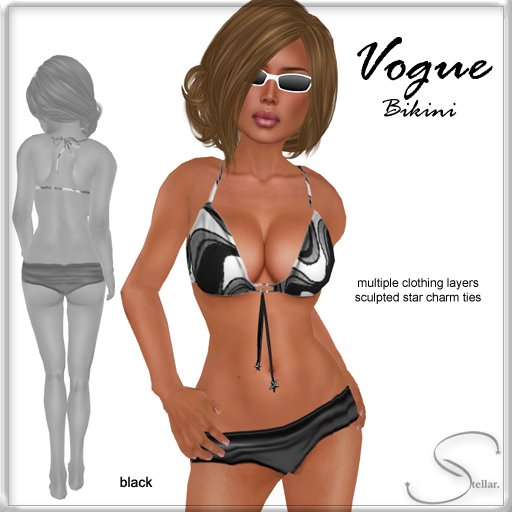 [Stellar] Vogue Bikini in Black