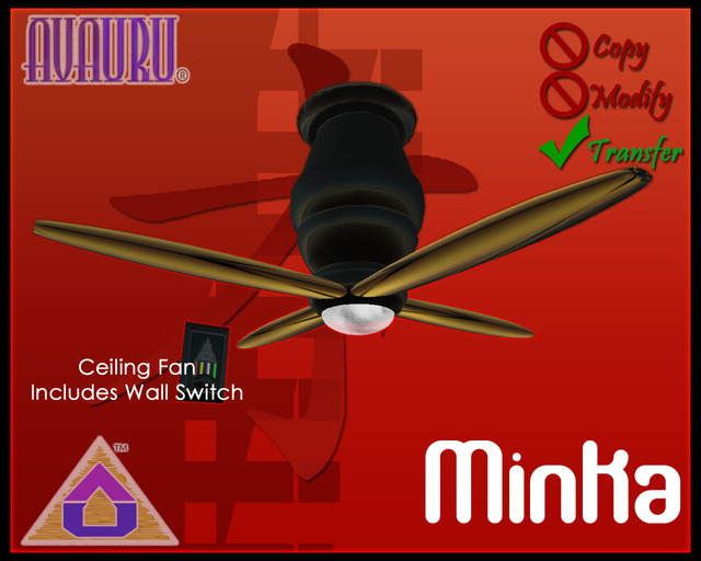 Minka Ceiling Fan - Gold Lacquer