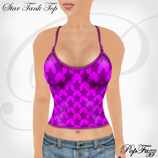 Violet Stars Tank Top by PopFuzz