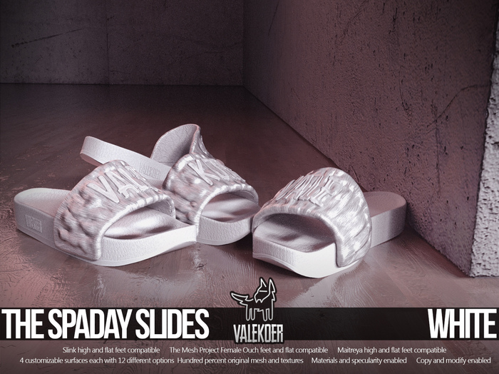 [VALE KOER] SPADAY SLIDES WHITE