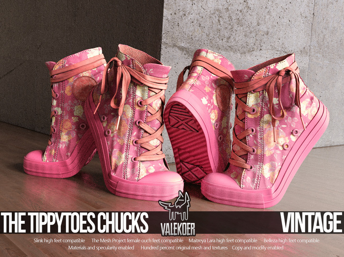 [VALE KOER] TIPPYTOE CHUCKS VINTAGE