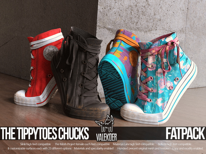 [VALE KOER] TIPPYTOE CHUCKS FATPACK