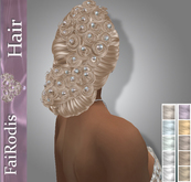 FaiRodis Adollina hair white WITH PEARL DECORATION DEMO