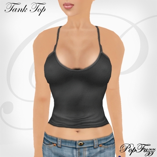 Black Tank Top by PopFuzz
